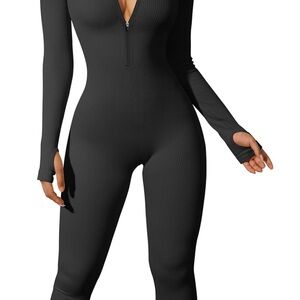 Black Long Sleeve Jumpsuit